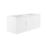 Bellamy 48" Double Sink Bathroom Vanity in White White