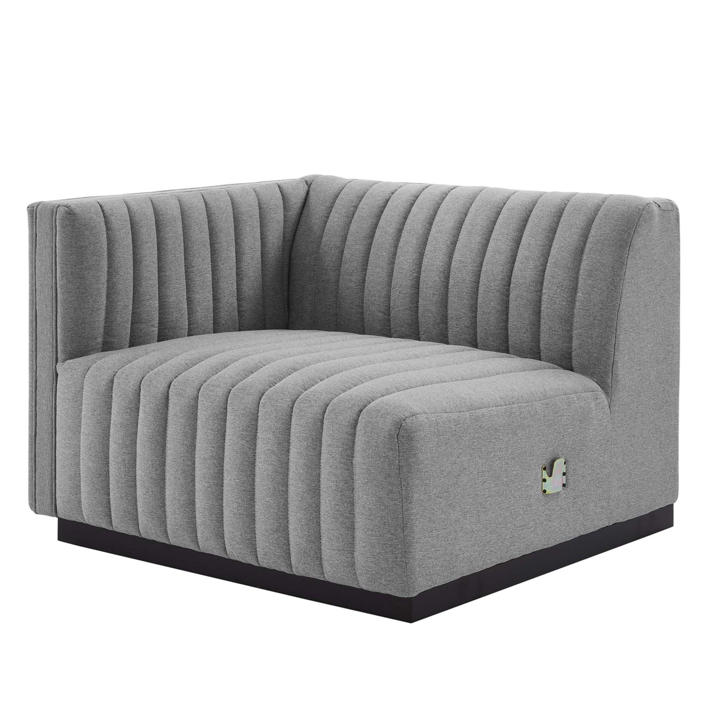 Conjure Channel Tufted Upholstered Fabric Loveseat by Furniture for America