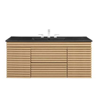Render 48" Wall-Mount Bathroom Vanity by Furniture For America