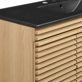 Vera 48" Wall-Mount Bathroom Vanity in Oak Black