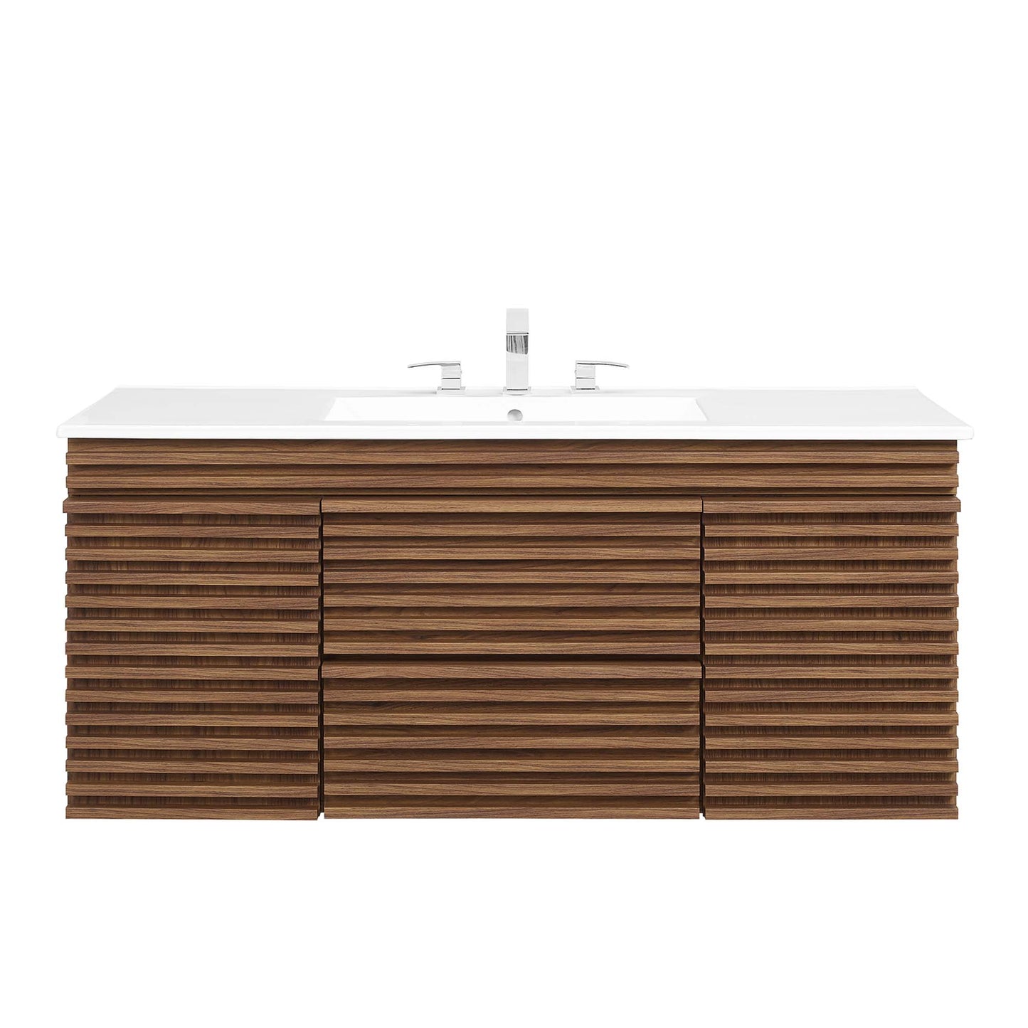 Render 48" Wall-Mount Bathroom Vanity by Furniture For America