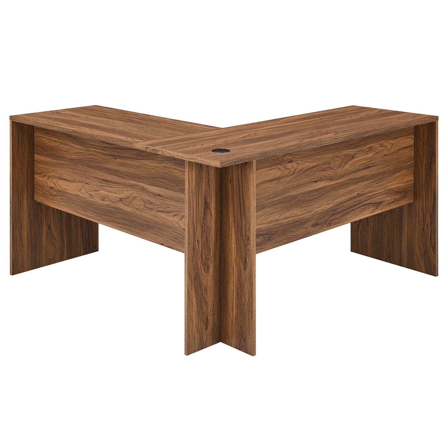 Render Wood Desk and File Cabinet Set by Furniture for America