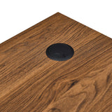 Vera Wood Desk and File Cabinet Set in Walnut
