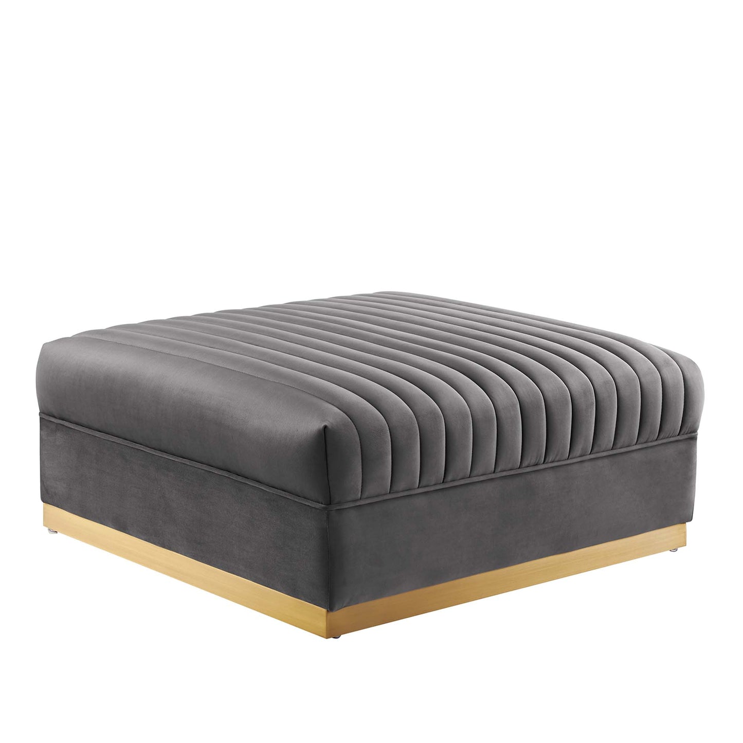 Sanguine 5-Piece Channel Tufted Performance Velvet Modular Sectional Sofa by Furniture for America
