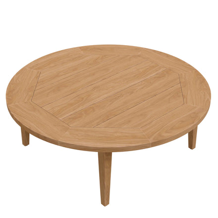 Brisbane 6-Piece Teak Wood Outdoor Patio Set in Natural Light Brown
