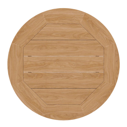 Brisbane 3-Piece Teak Wood Outdoor Patio Set in Natural White