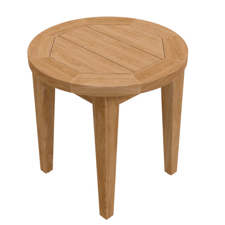 Brisbane 3-Piece Teak Wood Outdoor Patio Set in Natural Light Brown
