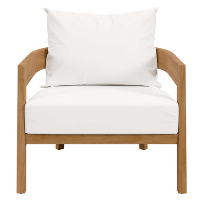 Brisbane 3-Piece Teak Wood Outdoor Patio Set by Furniture For America