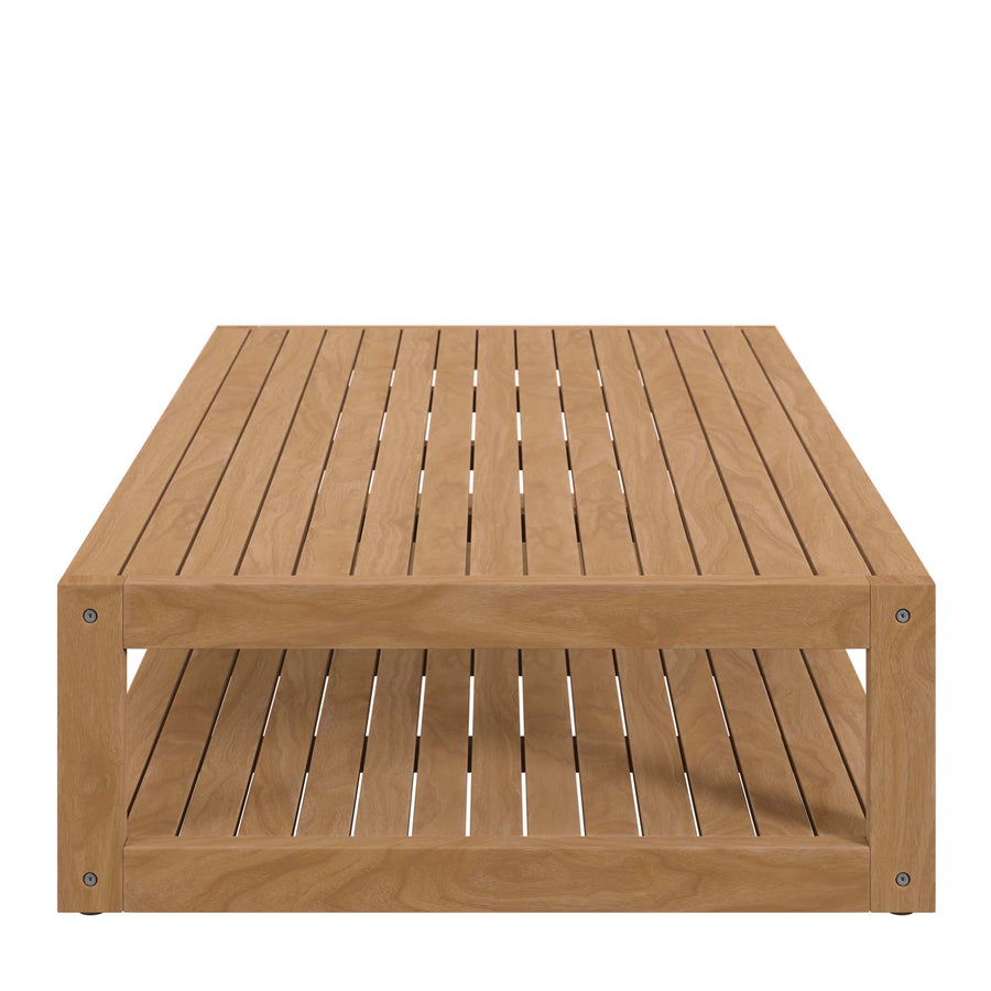 Avery 6-Piece Teak Wood Outdoor Patio Set in Natural White