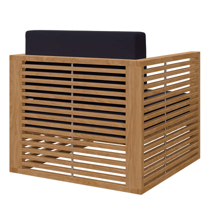 Carlsbad 3-Piece Teak Wood Outdoor Patio Set by Furniture For America