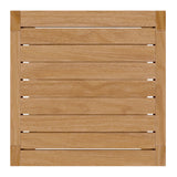 Avery 3-Piece Teak Wood Outdoor Patio Set in Natural White