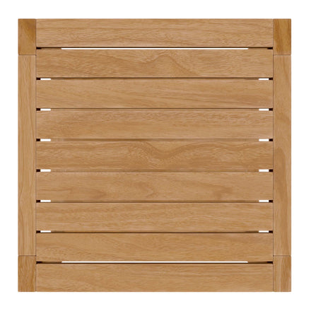 Carlsbad 3-Piece Teak Wood Outdoor Patio Set in Natural White