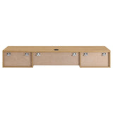 Vera Wall Mount Wood Office Desk in Oak
