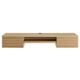 Vera Wall Mount Wood Office Desk in Oak