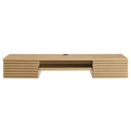 Render Wall Mount Wood Office Desk by Furniture for America