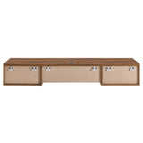 Vera Wall Mount Wood Office Desk in Walnut