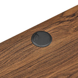 Vera Wall Mount Wood Office Desk in Walnut