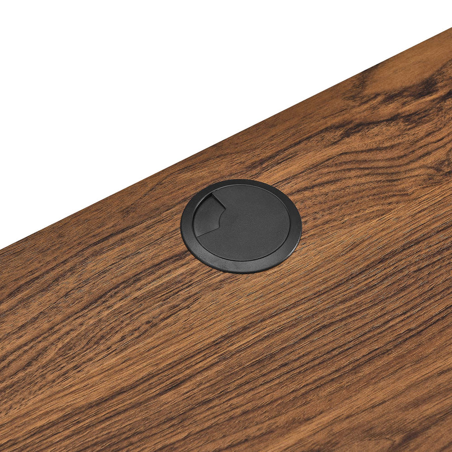 Vera Wall Mount Wood Office Desk in Walnut