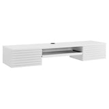 Vera Wall Mount Wood Office Desk in White