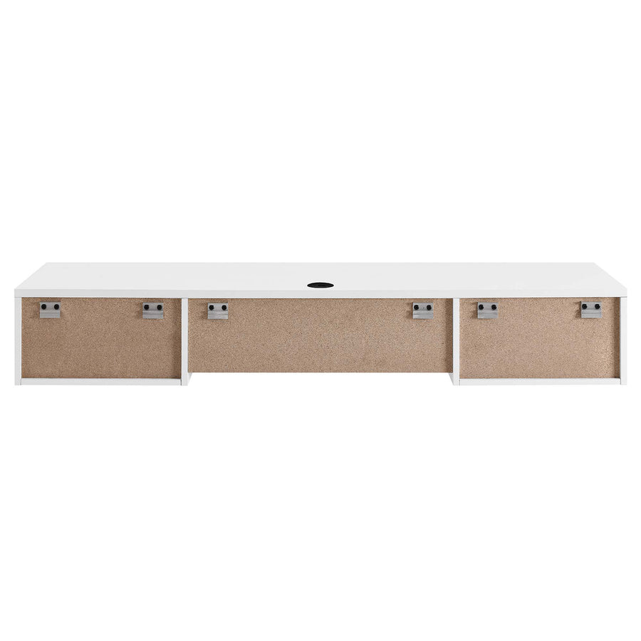 Vera Wall Mount Wood Office Desk in White