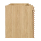 Vera 48" Single Sink Compatible (Not Included) Bathroom Vanity Cabinet in Oak