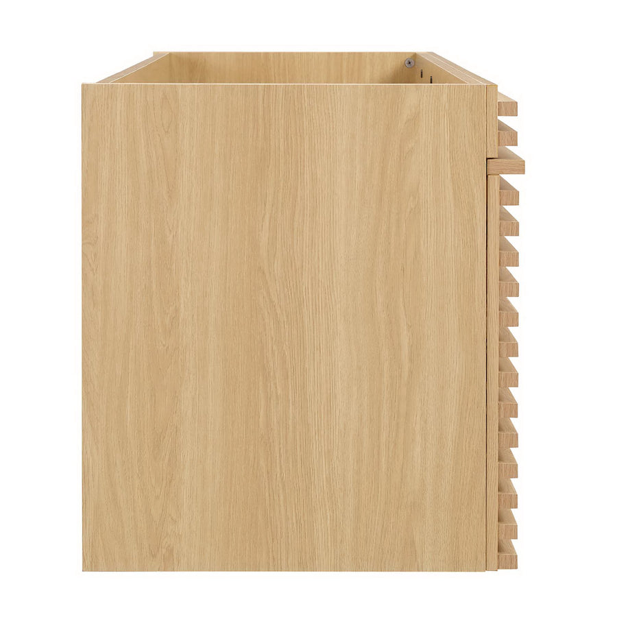 Vera 48" Single Sink Compatible (Not Included) Bathroom Vanity Cabinet in Oak