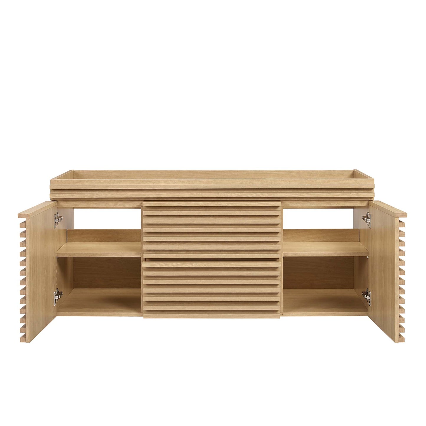 Render 48" Single Sink Compatible (Not Included) Bathroom Vanity Cabinet by Furniture For America