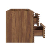 Vera 48" Single Sink Compatible (Not Included) Bathroom Vanity Cabinet in Walnut