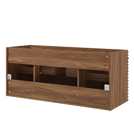 Render 48" Single Sink Compatible (Not Included) Bathroom Vanity Cabinet in Walnut