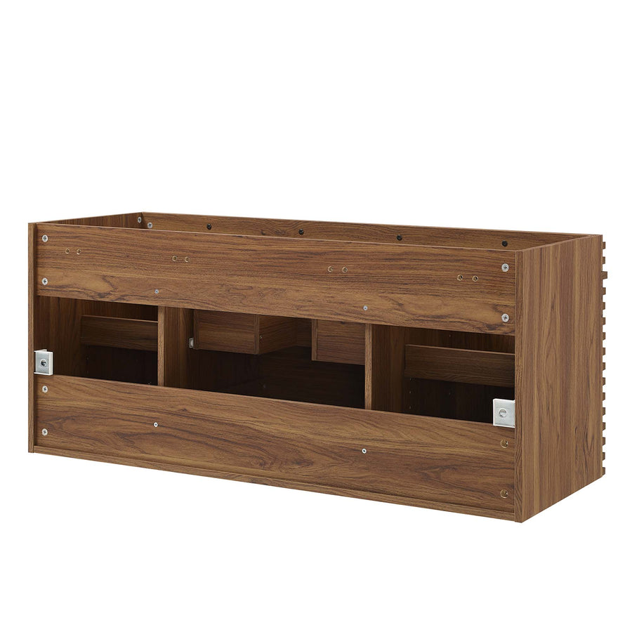 Vera 48" Single Sink Compatible (Not Included) Bathroom Vanity Cabinet in Walnut
