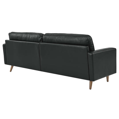 Valour 88" Leather Sofa by Furniture for America