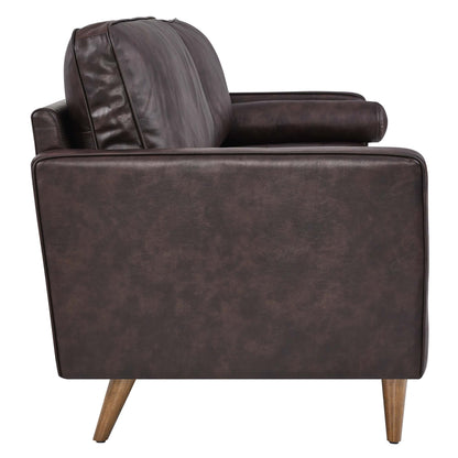 Valour 88" Leather Sofa by Furniture for America