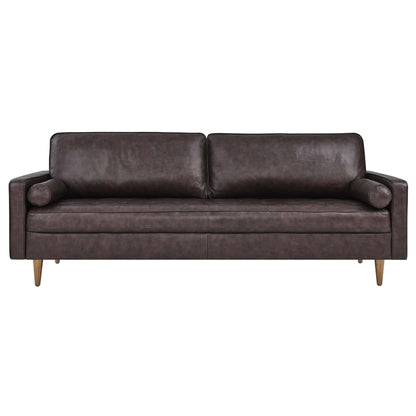 Valour 88" Leather Sofa by Furniture for America