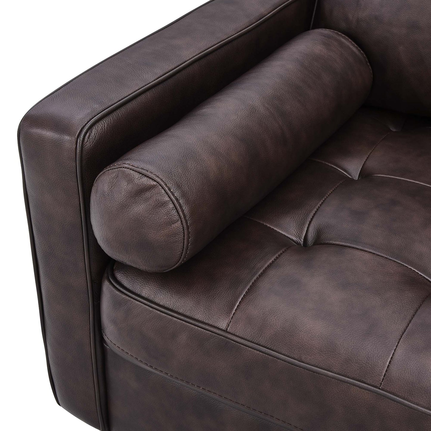 Valour 88" Leather Sofa by Furniture for America