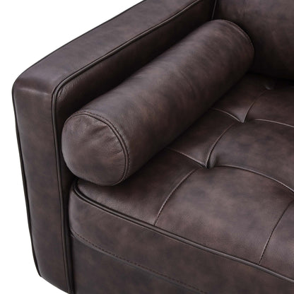 Valour 88" Leather Sofa by Furniture for America