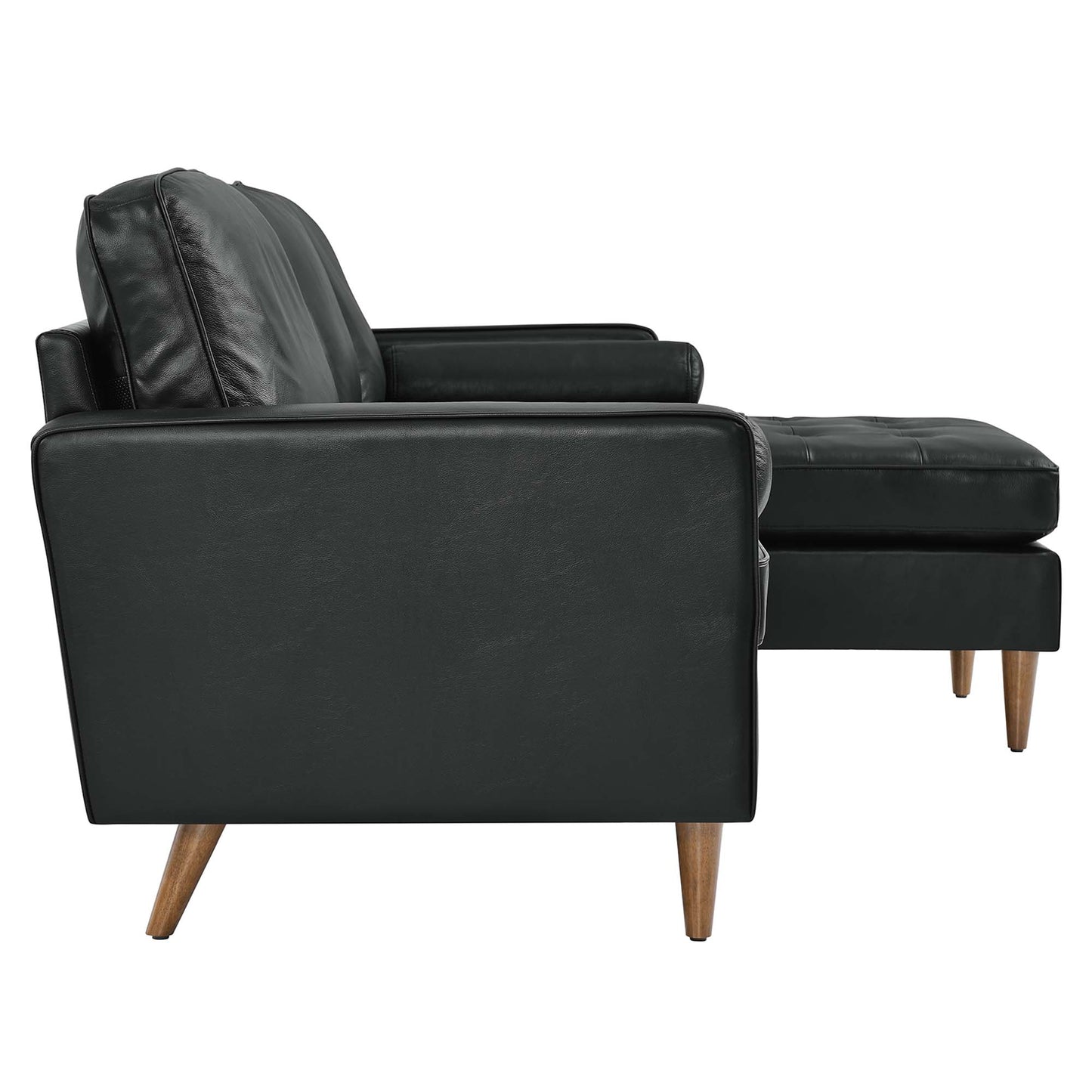 Valour 78" Leather Apartment Sectional Sofa by Furniture for America