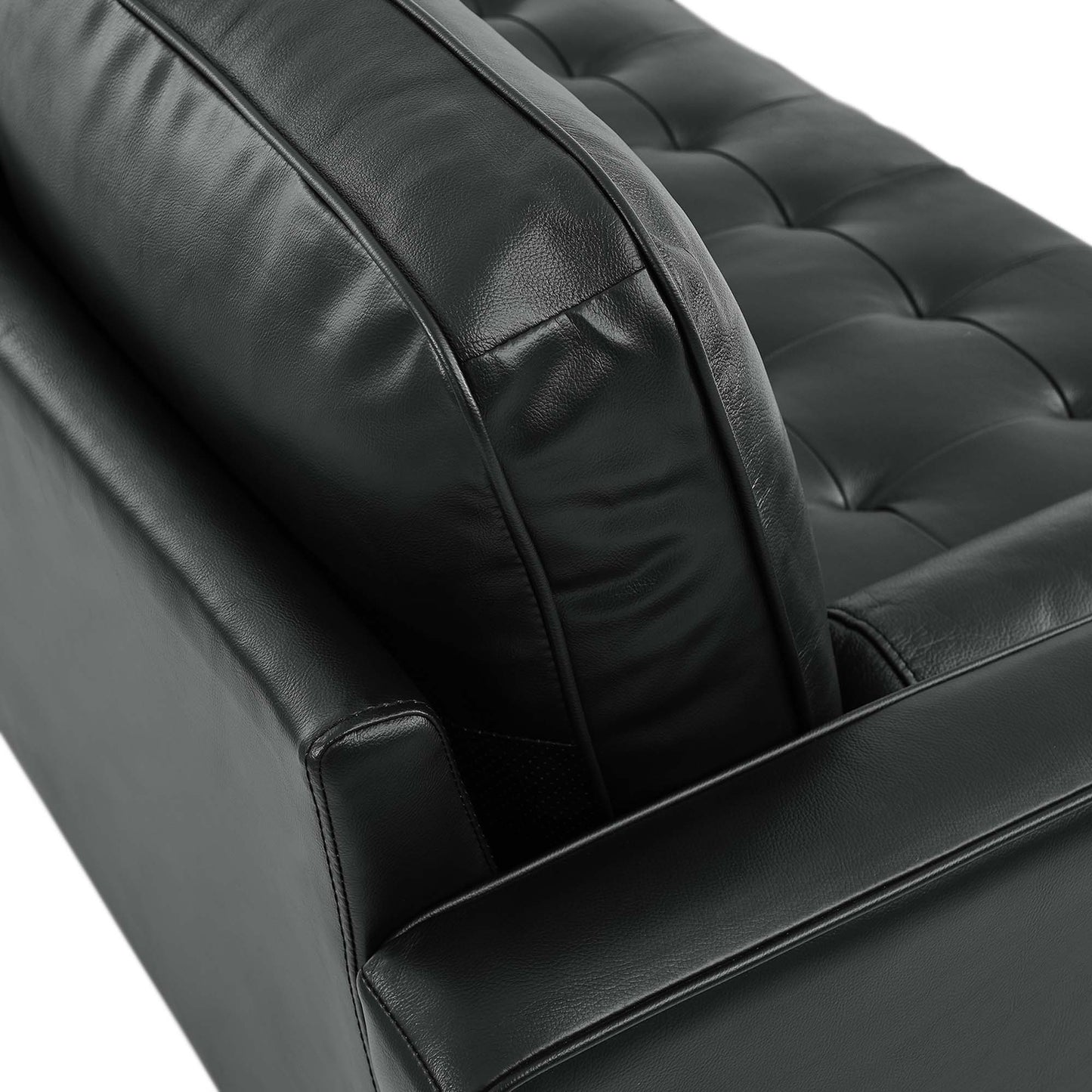 Valour 78" Leather Apartment Sectional Sofa by Furniture for America
