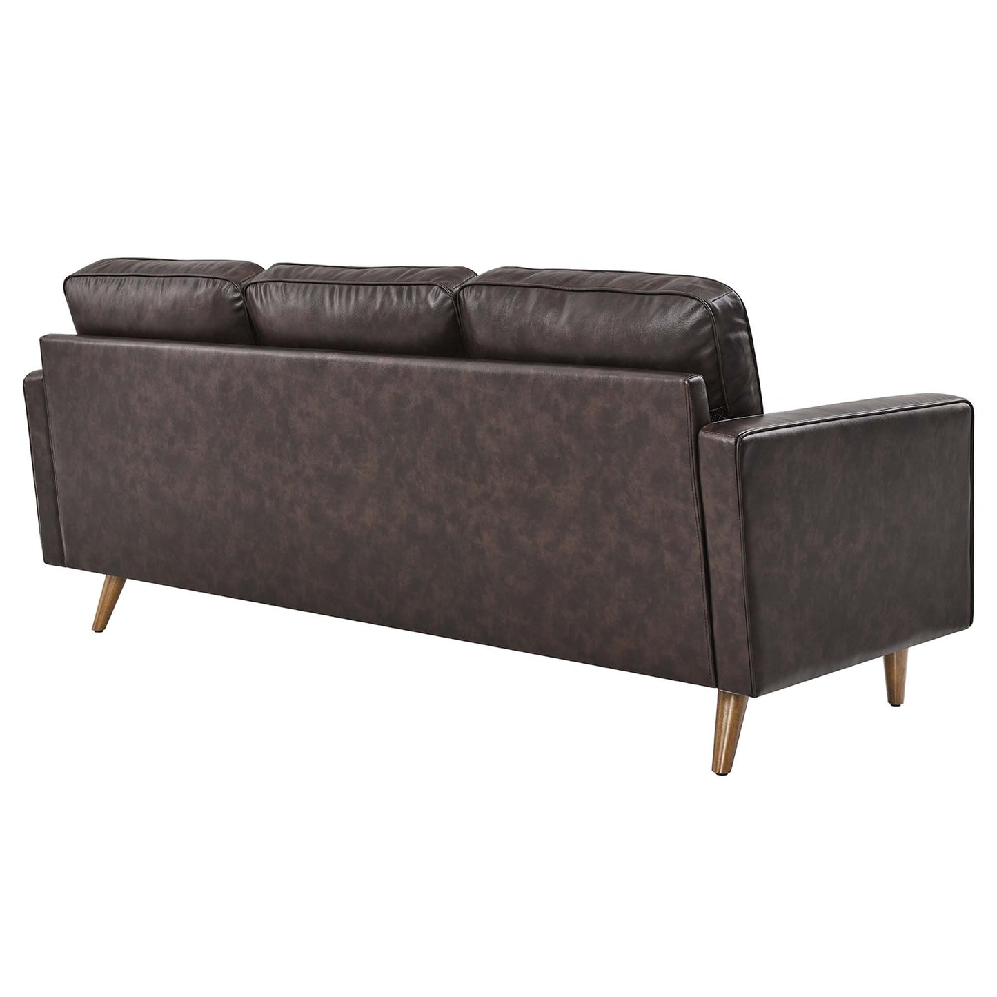 Valour 78" Leather Apartment Sectional Sofa by Furniture for America