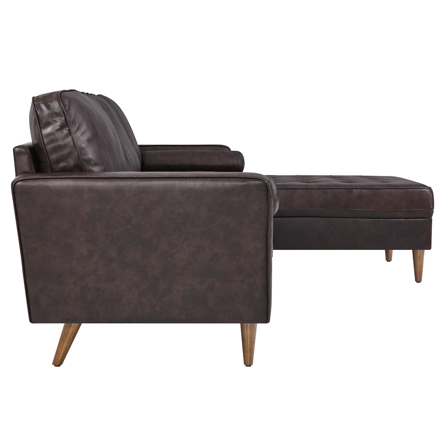 Valour 98" Leather Sectional Sofa by Furniture for America