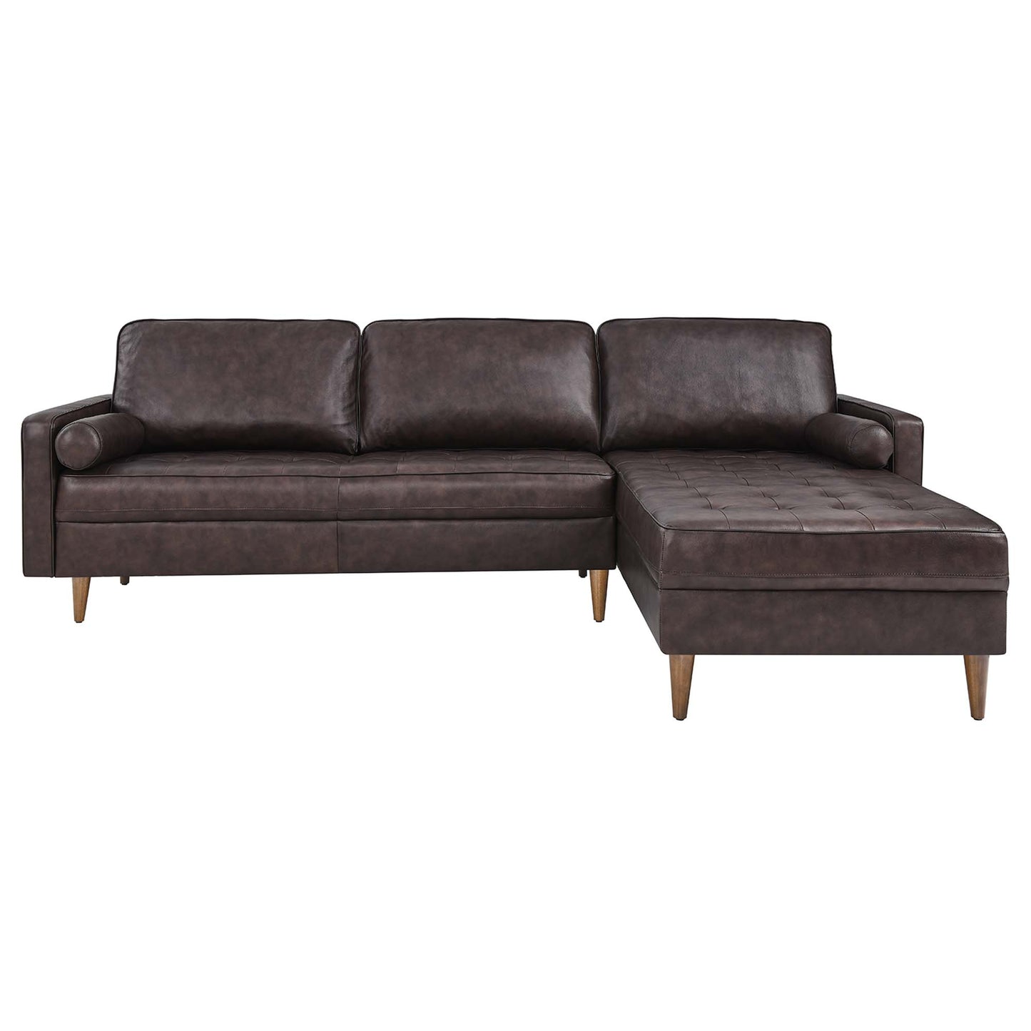 Valour 98" Leather Sectional Sofa by Furniture for America