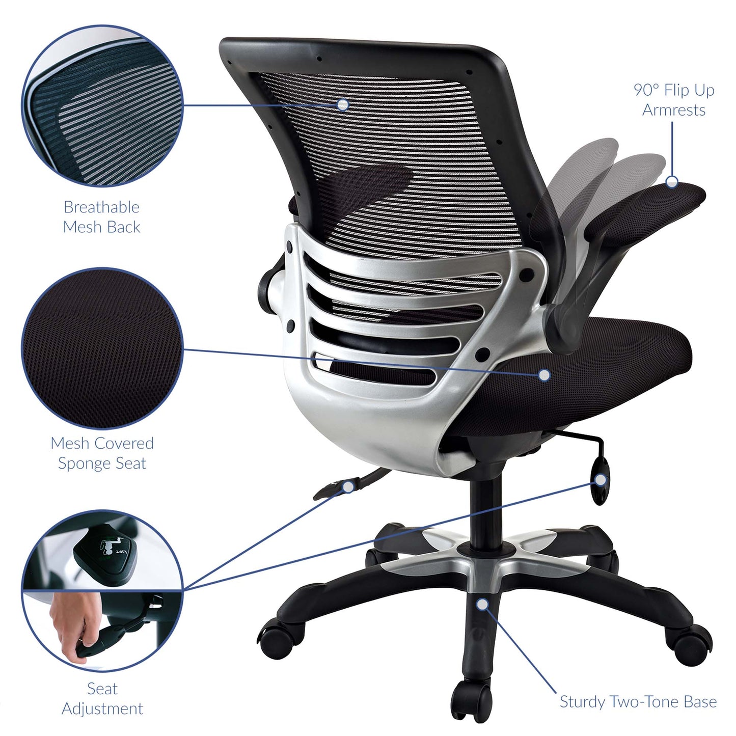 Edge Mesh Office Chair by Furniture for America