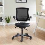 Pillar Vinyl Office Chair in Black
