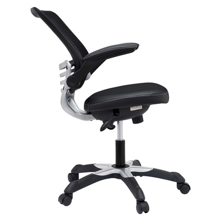 Edge Vinyl Office Chair in Black