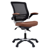 Pillar Vinyl Office Chair in Tan