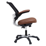Pillar Vinyl Office Chair in Tan