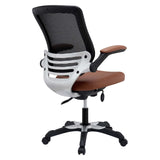 Pillar Vinyl Office Chair in Tan