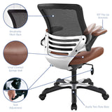 Pillar Vinyl Office Chair in Tan