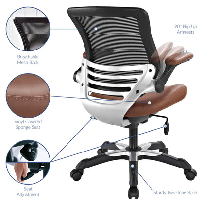 Edge Vinyl Office Chair by Furniture for America