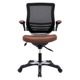 Pillar Vinyl Office Chair in Tan