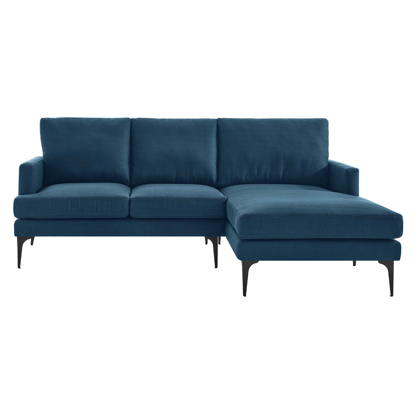 Evermore Right-Facing Upholstered Fabric Sectional Sofa by Furniture for America